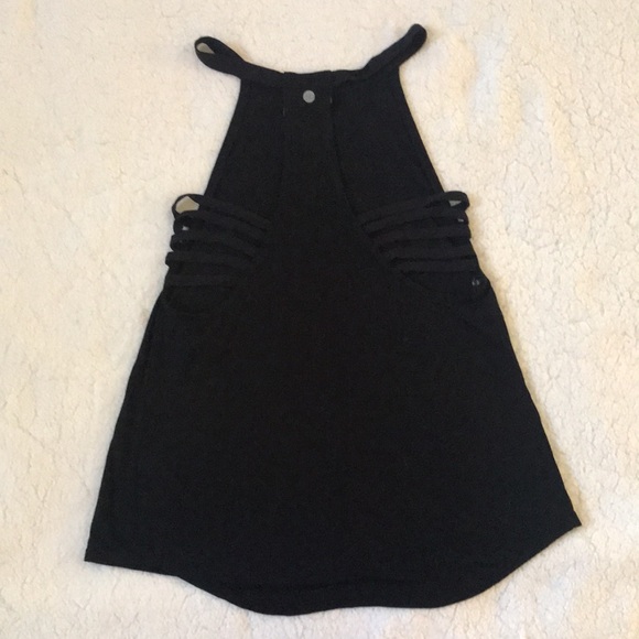 Zella | Muscle Halter Workout Tank With Side Cut Outs in Black Size XS - Picture 6 of 11